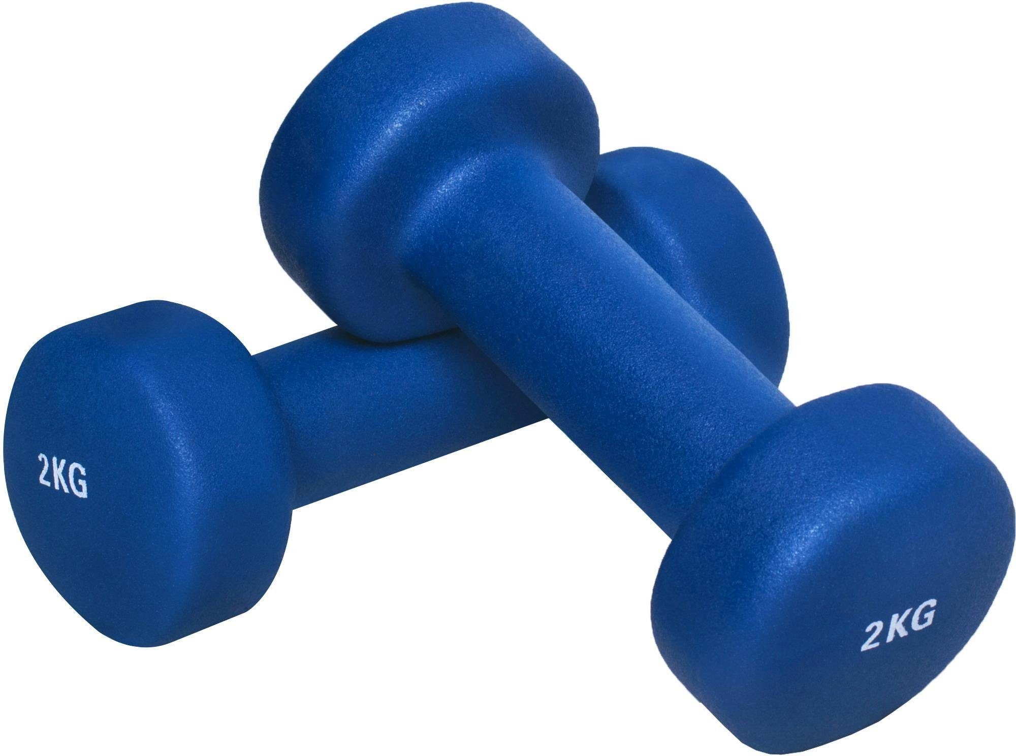GORILLA SPORTS Hantel-Set Gymnastikhanteln Vinyl Royal 4 kg - 2 x 2 kg, (Set)