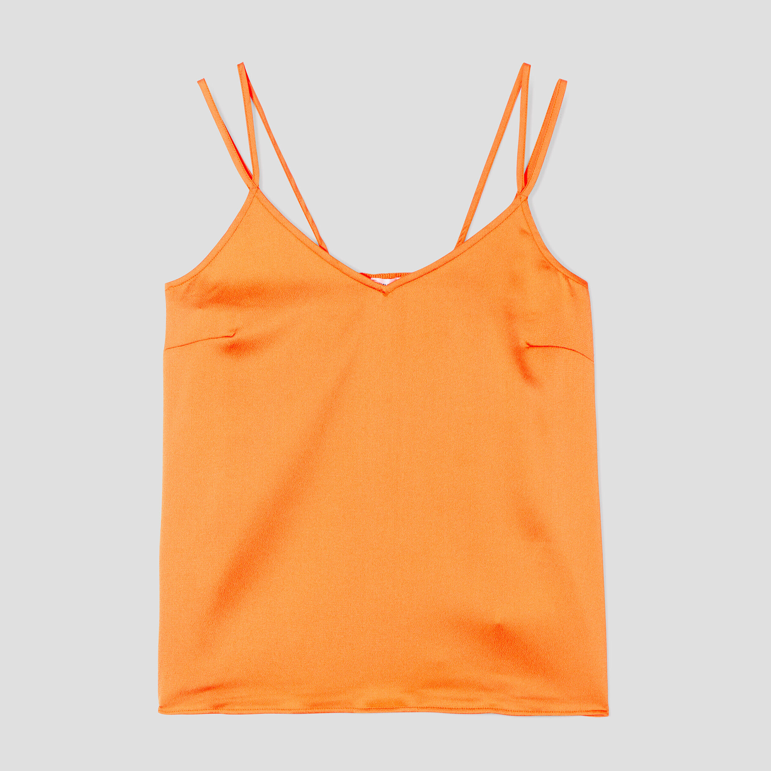 Caraco bretelles fines orange clair femme | Cache Cache