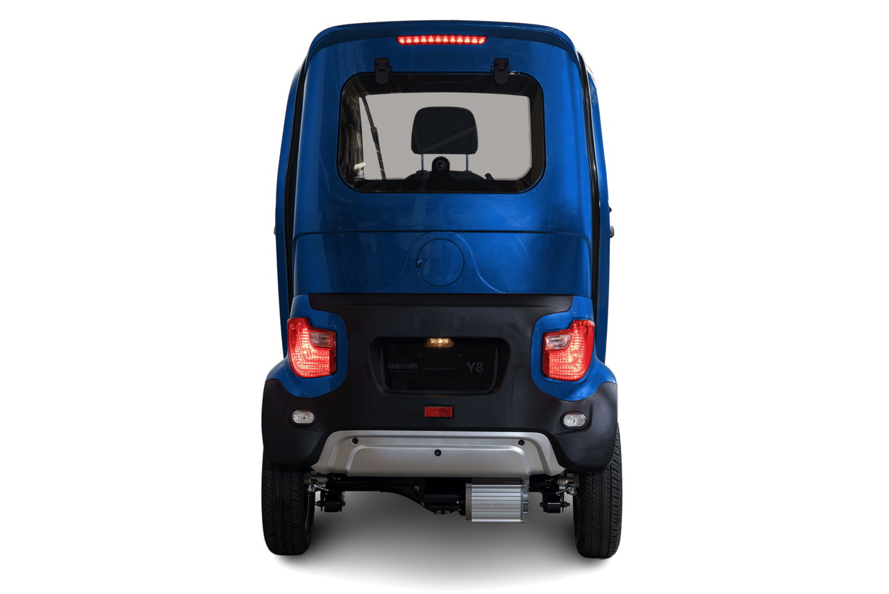 Stormborn Y8 Kabinenroller - 2 kW, Blei-Gel-Akku, 25 o. 45 km/h, dunkelblaumetallic