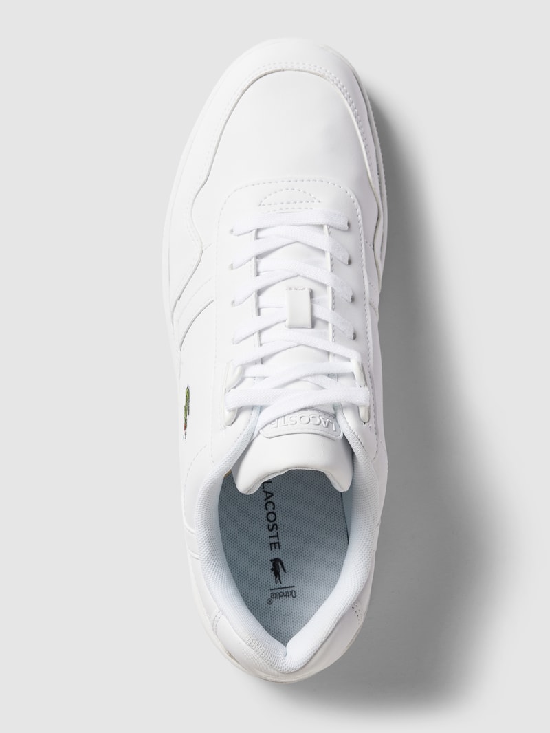 Sneaker mit Label-Stitching in weiß