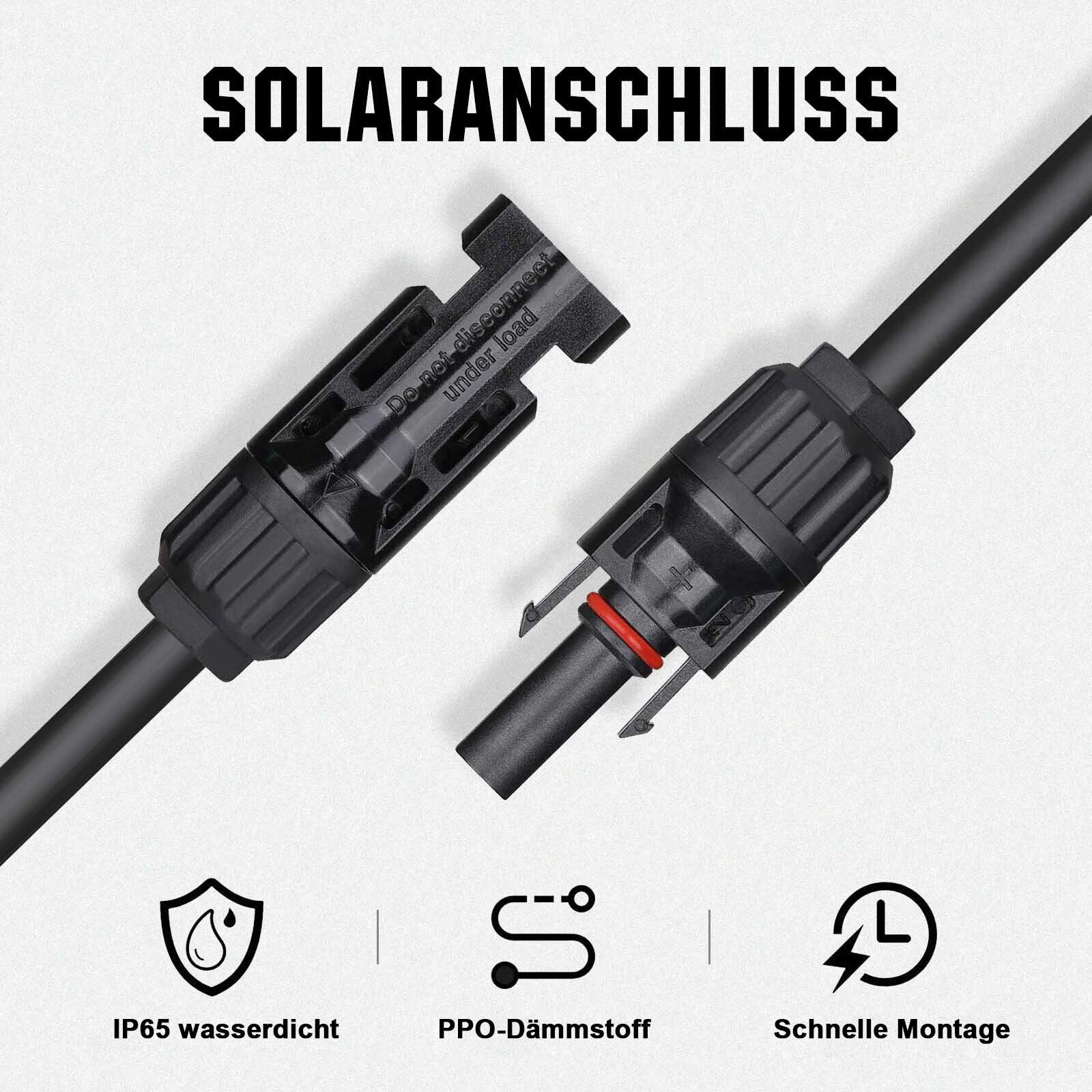 GLIESE Solarmodul 400W Solarpanel Kit 100Ah LiFePO4 Akku 100A BMS, 100,00 W, Monokristallin