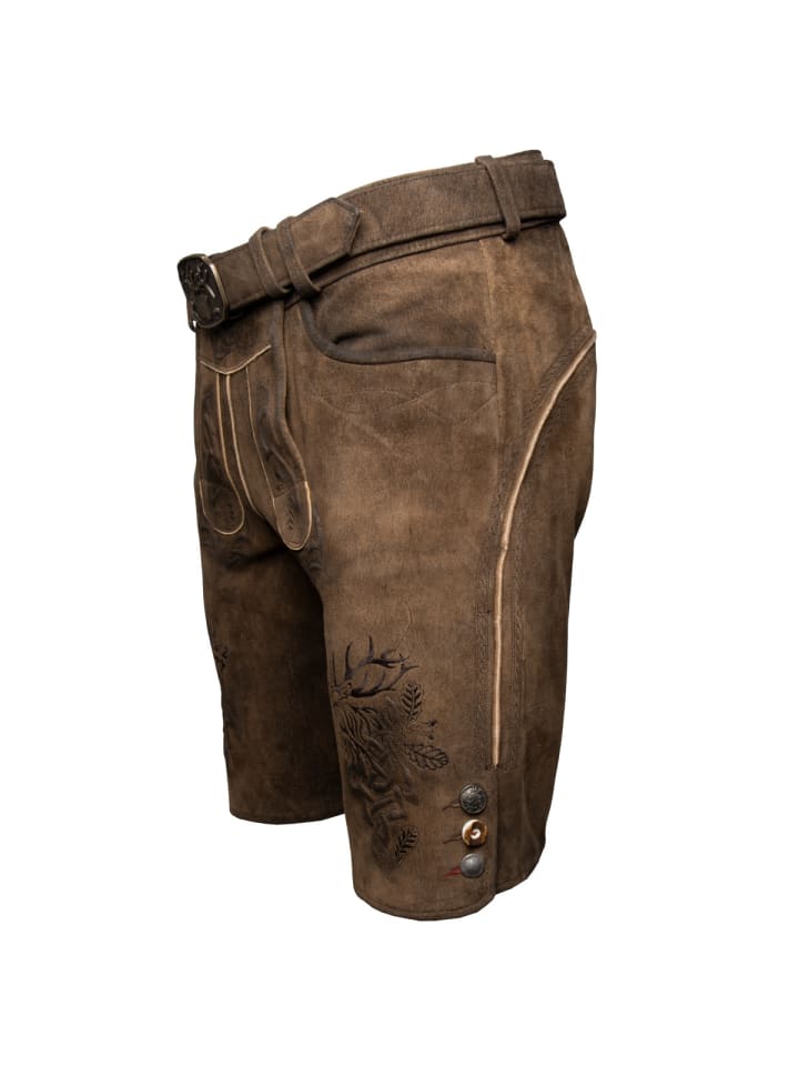 Spieth & Wensky Lederhose Nercel in braun günstig kaufen