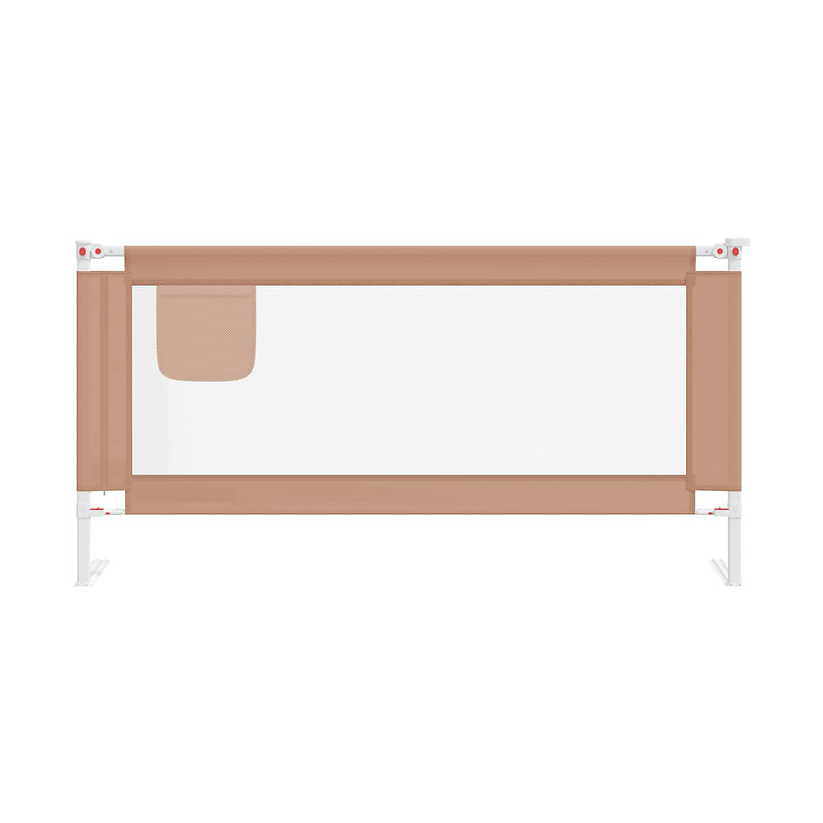 Kleinkind-Bettschutzgitter Taupe 180x25 cm Stoff