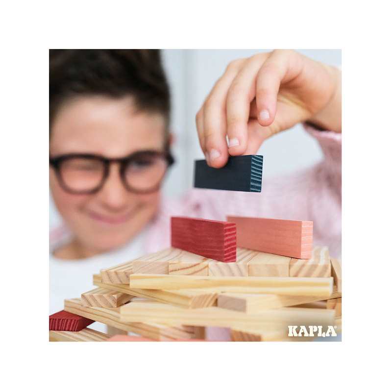 Kapla baril 120 bleu foncé, rouge, rose