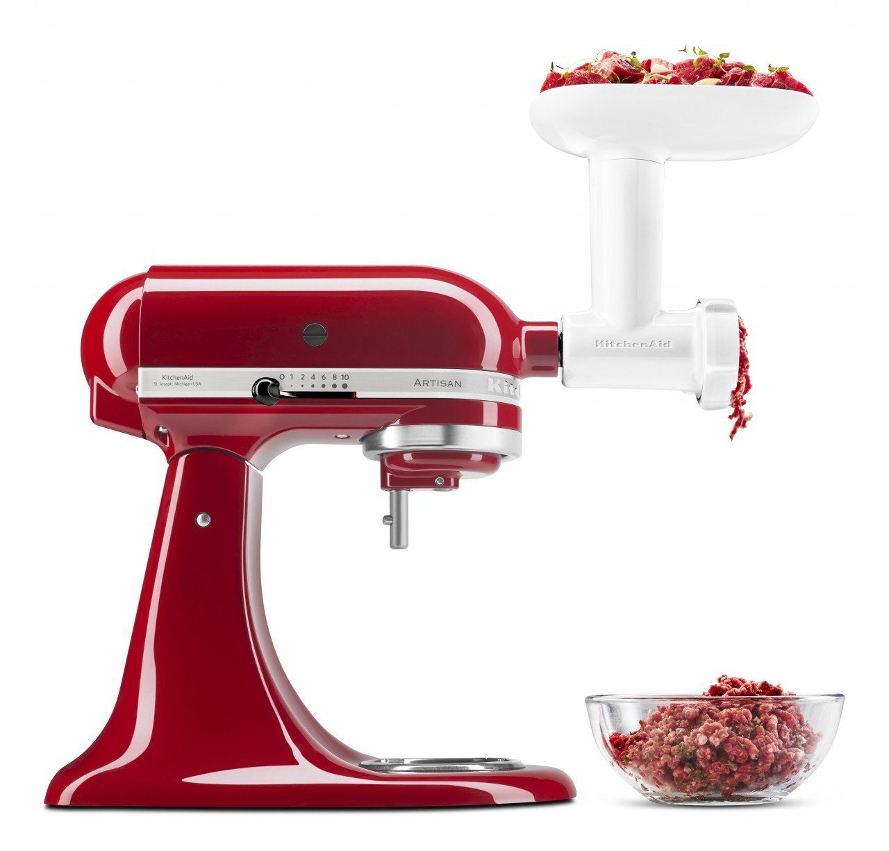 KitchenAid Küchenmaschine KitchenAid Fleischwolf 5KSMFGA Gr. 5