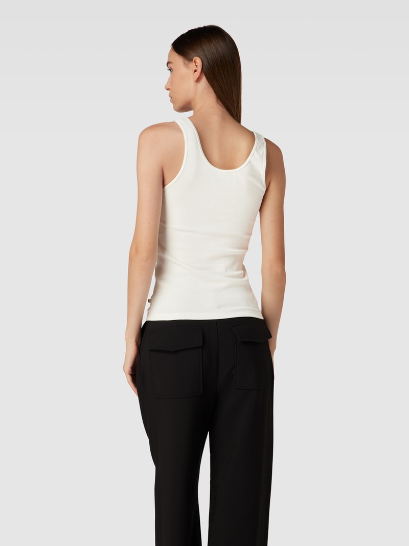 Tanktop mit U-Ausschnitt in offwhite