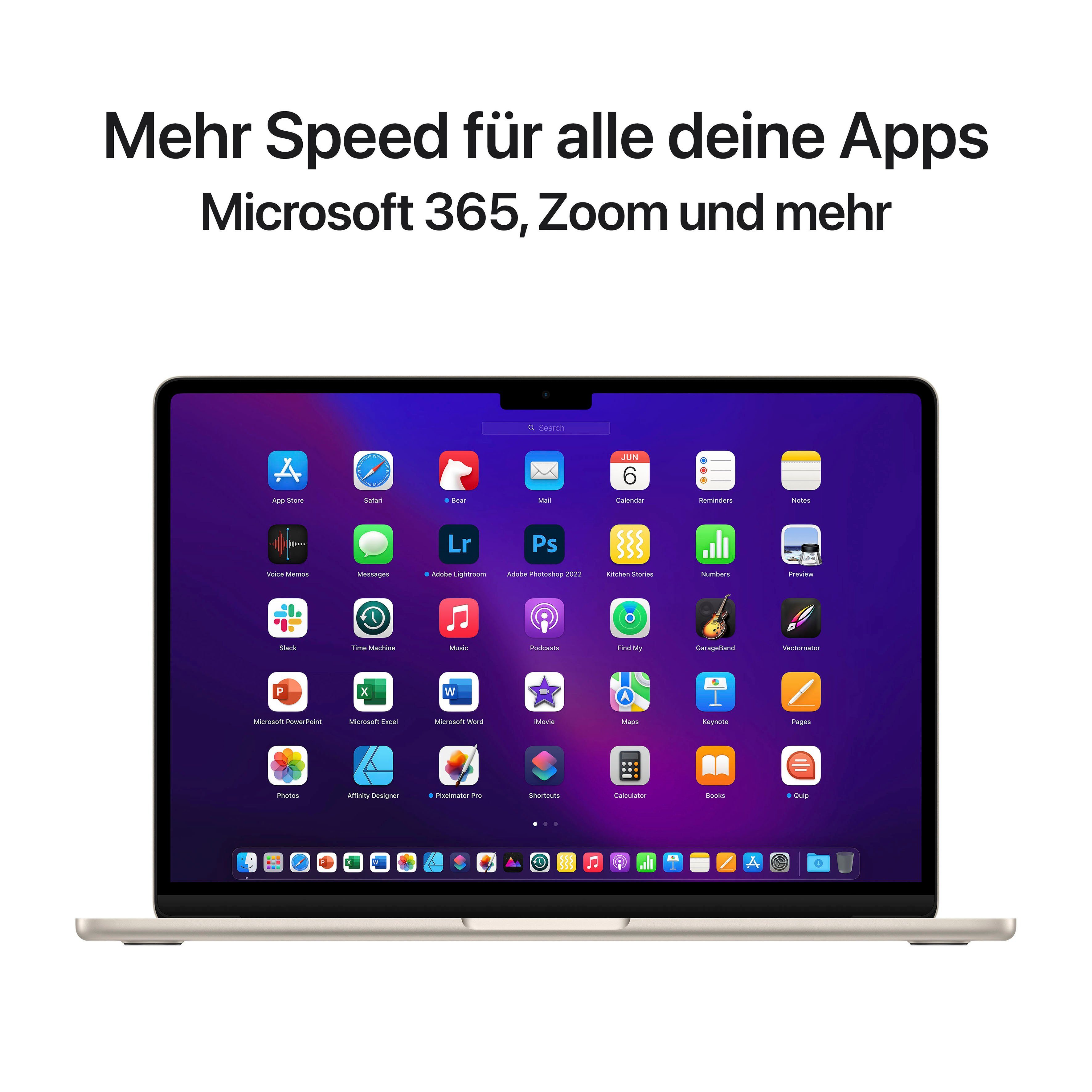 Apple MacBook Air Notebook (34,46 cm/13,6 Zoll, Apple M2, 8-Core GPU, 256 GB SSD)