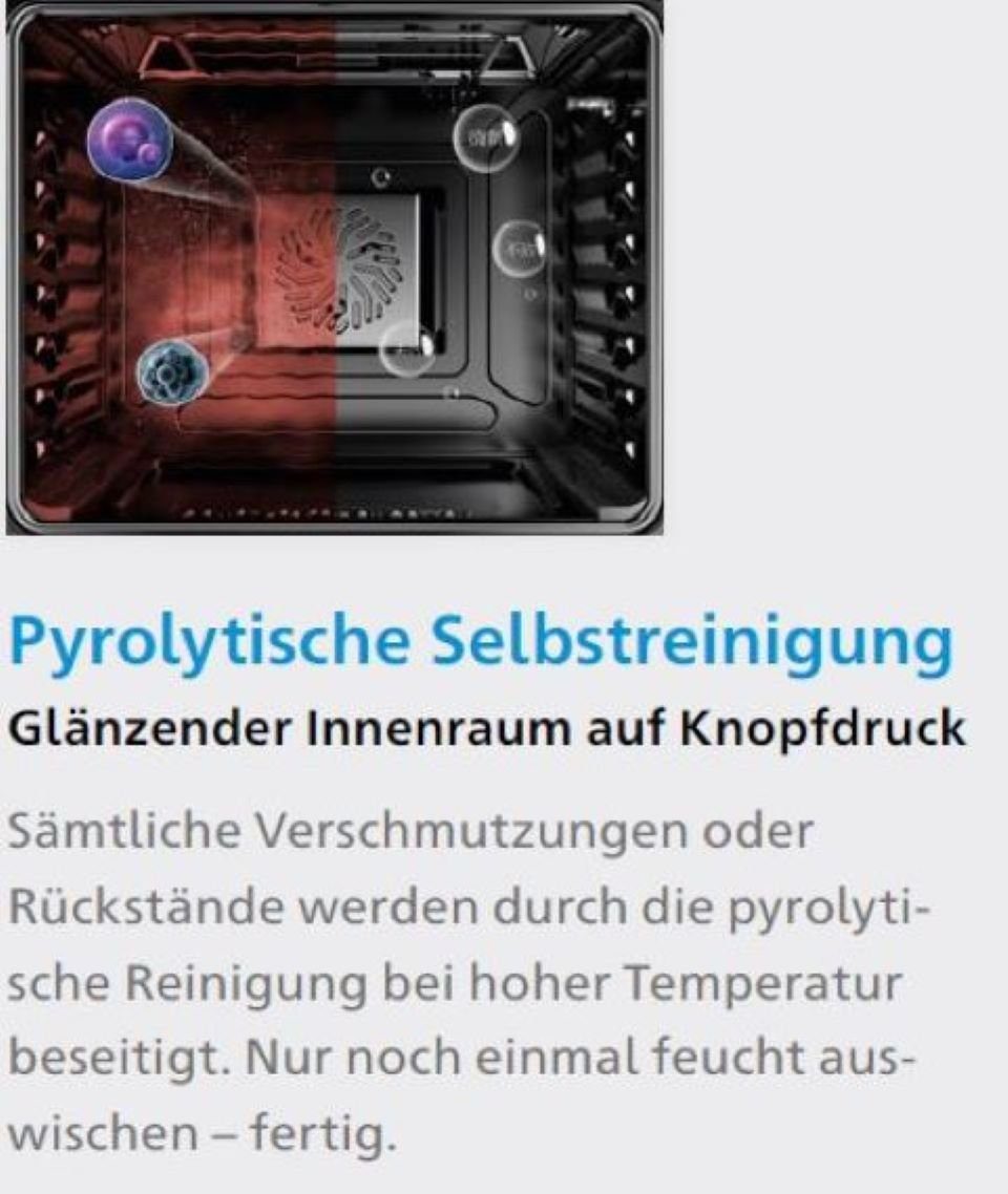 Midea Backofen-Set OSK4875IX, mit 1-fach-Teleskopauszug, Pyrolyse-Selbstreinigung, Schott-Ceran Induktionskochfeld, XXL-Garraum 70 Liter