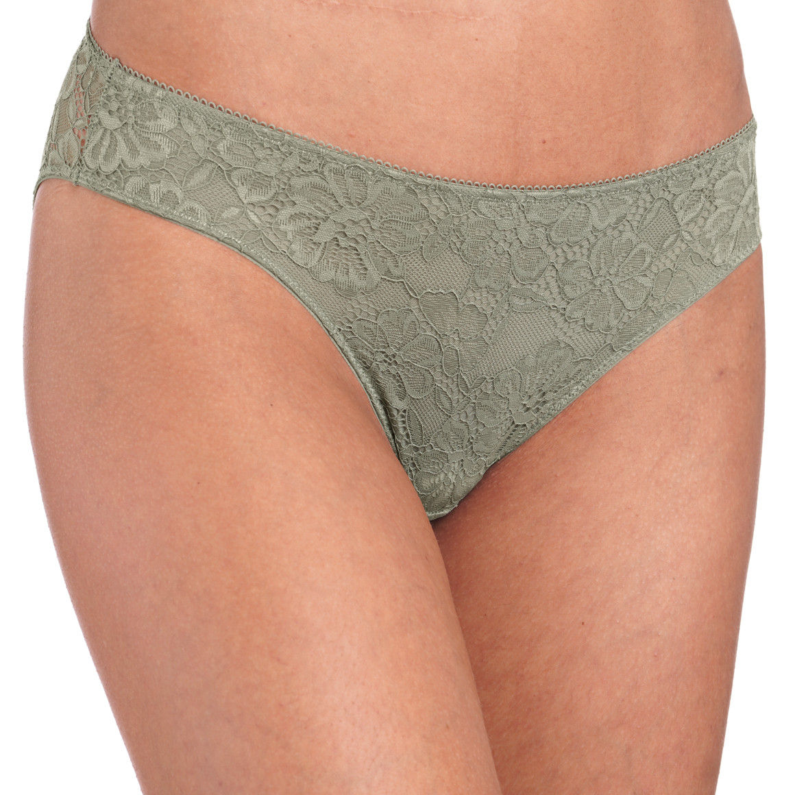 Damen Slip aus floraler Spitze