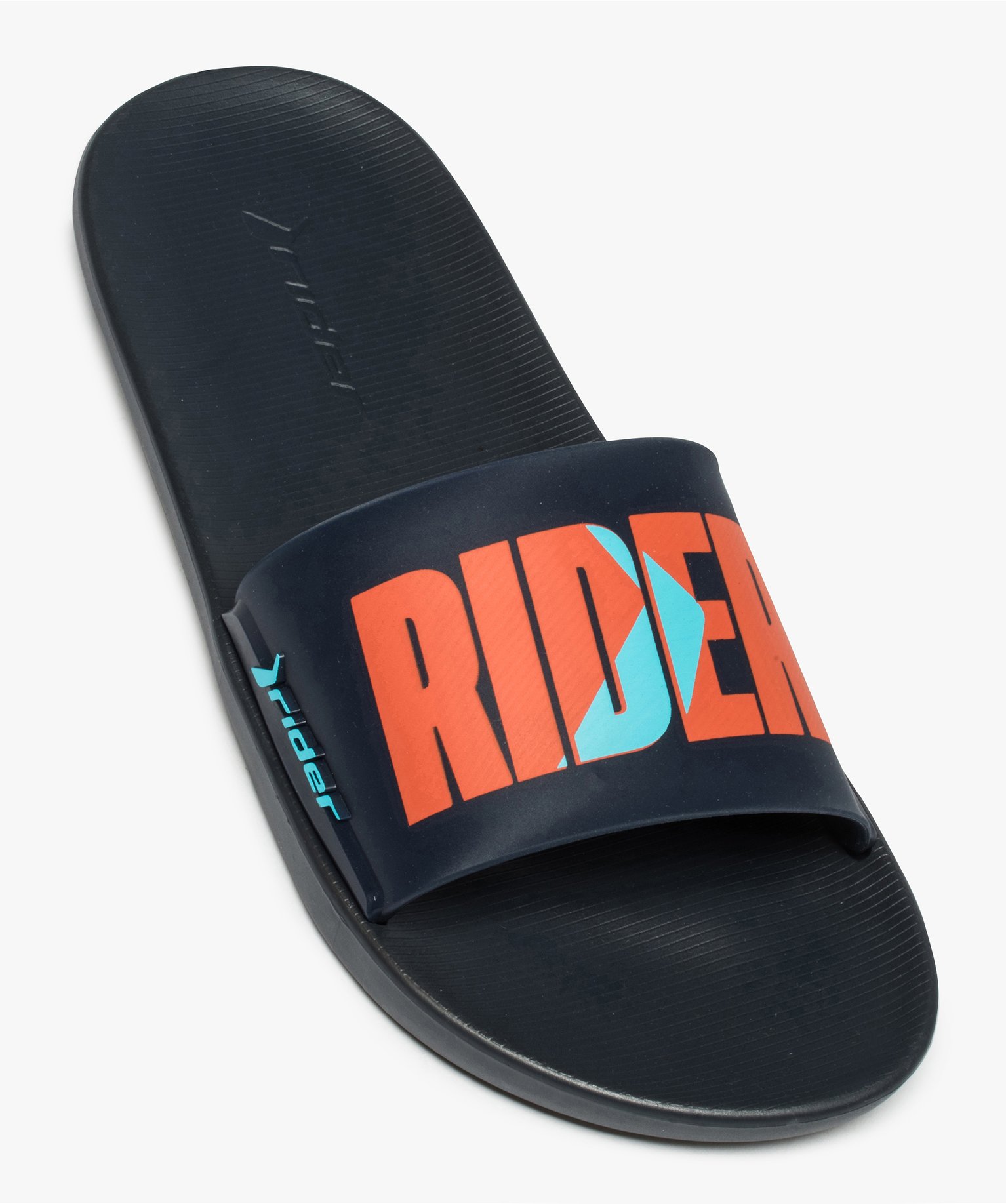 Mules de piscine homme à bandeau coloré - Rider bleu | GEMO