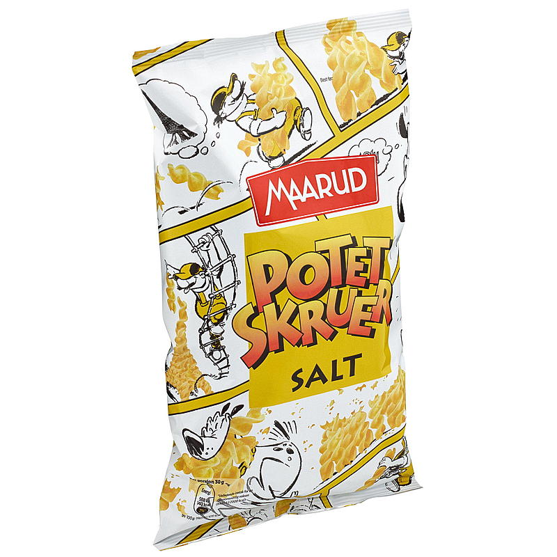 Maarud Potetskruer 90 g salt