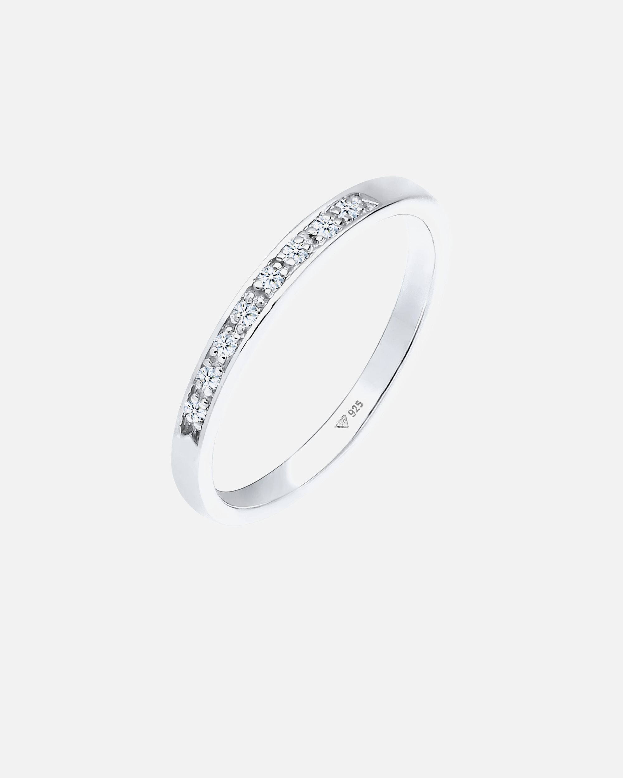 Anello da donna classico Elli DIAMONDS con diamante (0,04 ct.) in argento sterling 925