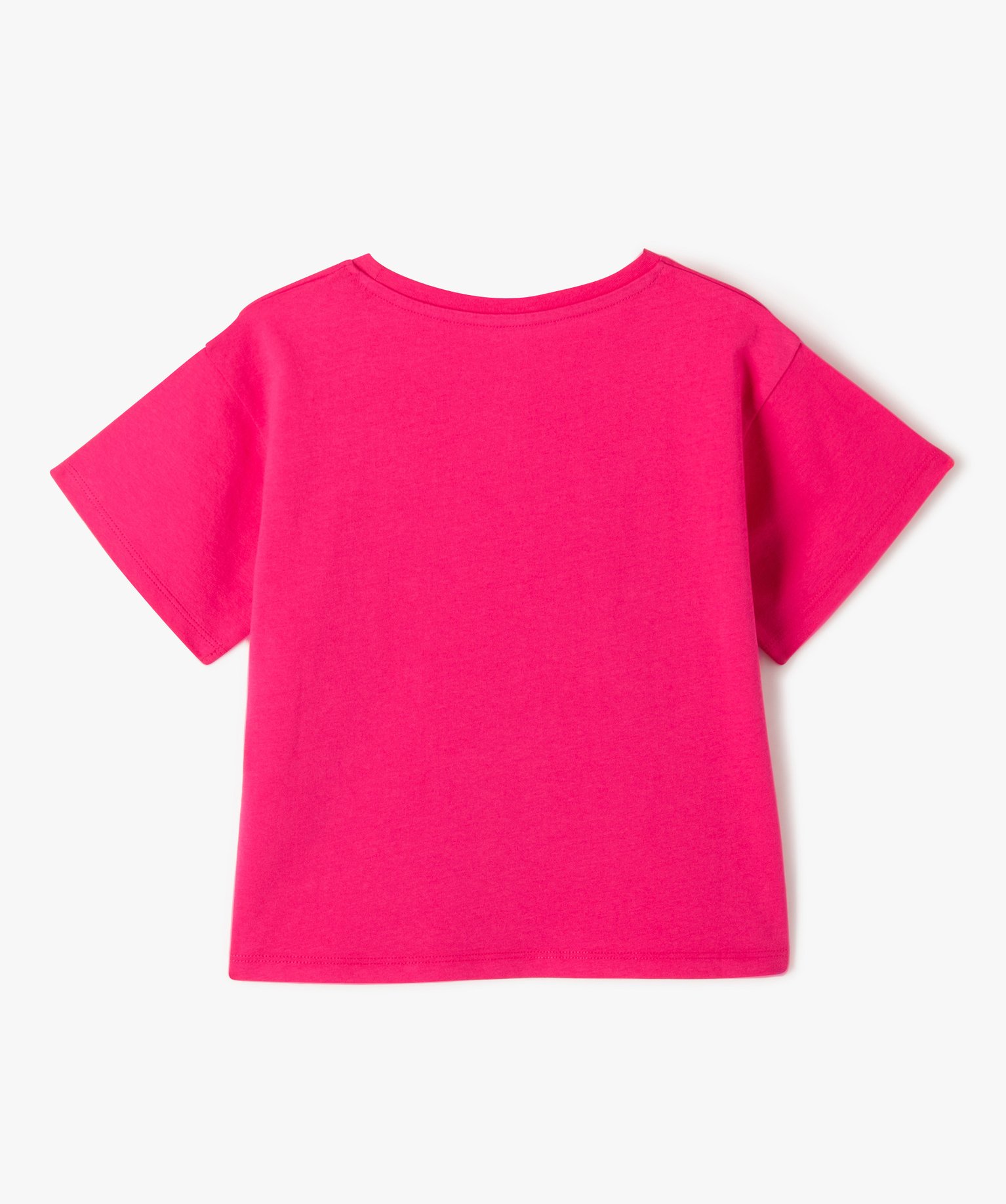 Tee-shirt oversize à manches courtes avec large inscription... rose | GEMO