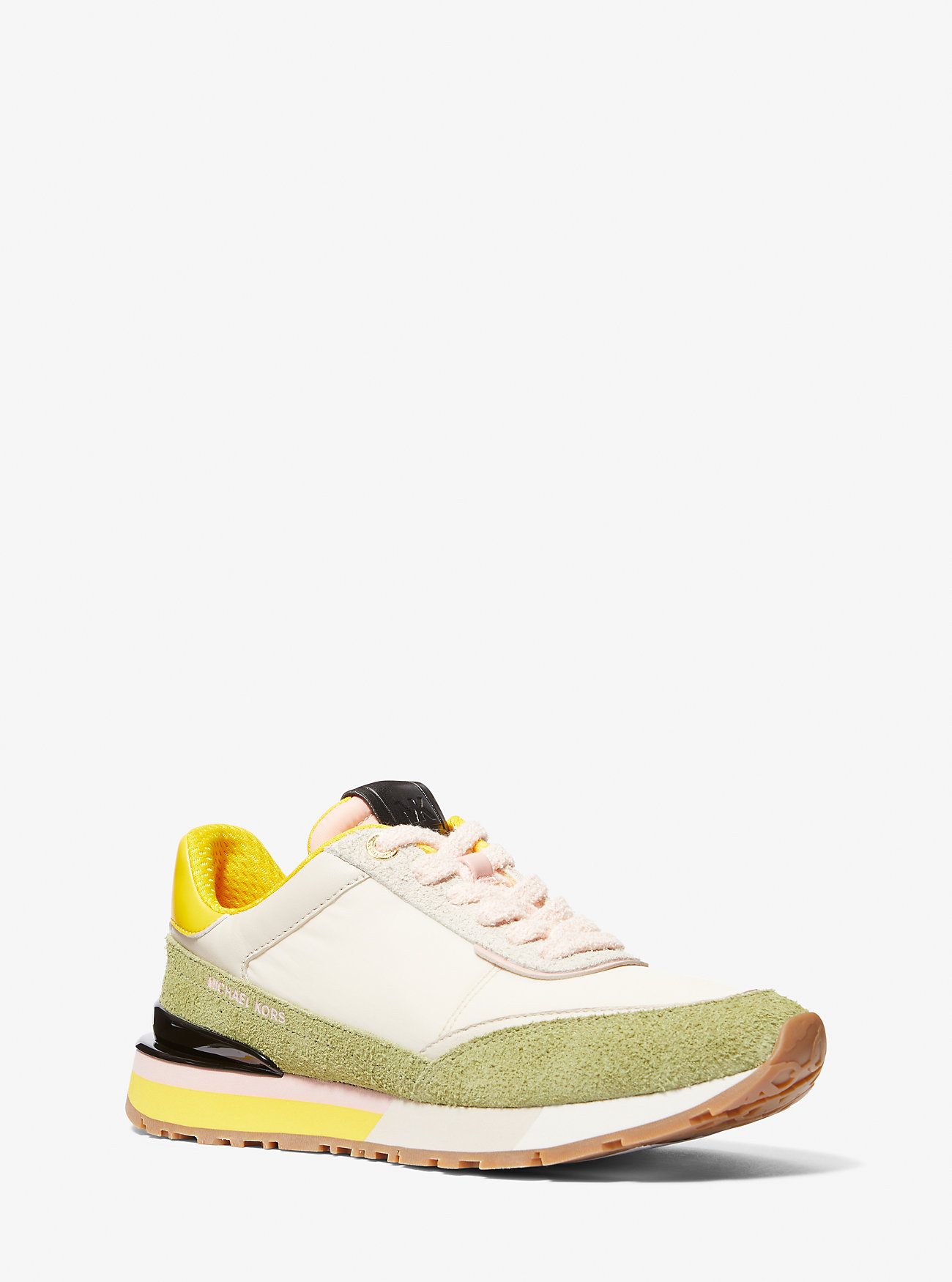 Nova Suede and Nylon Trainer - SMKY RSE MLT