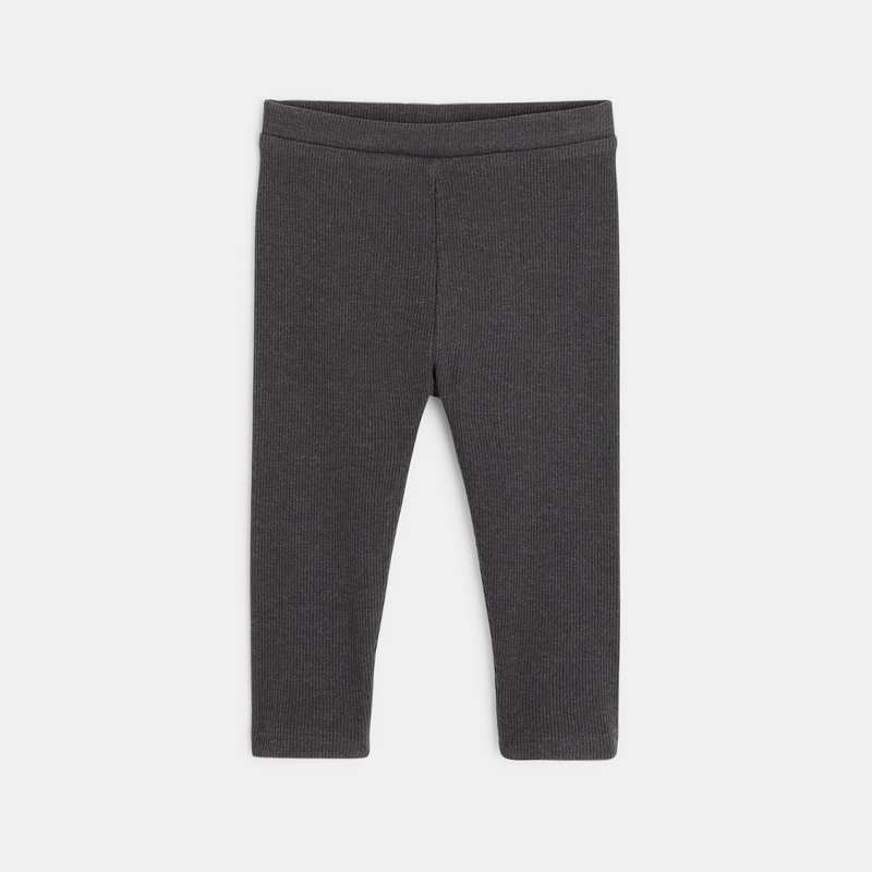 Legging uni gris bébé fille