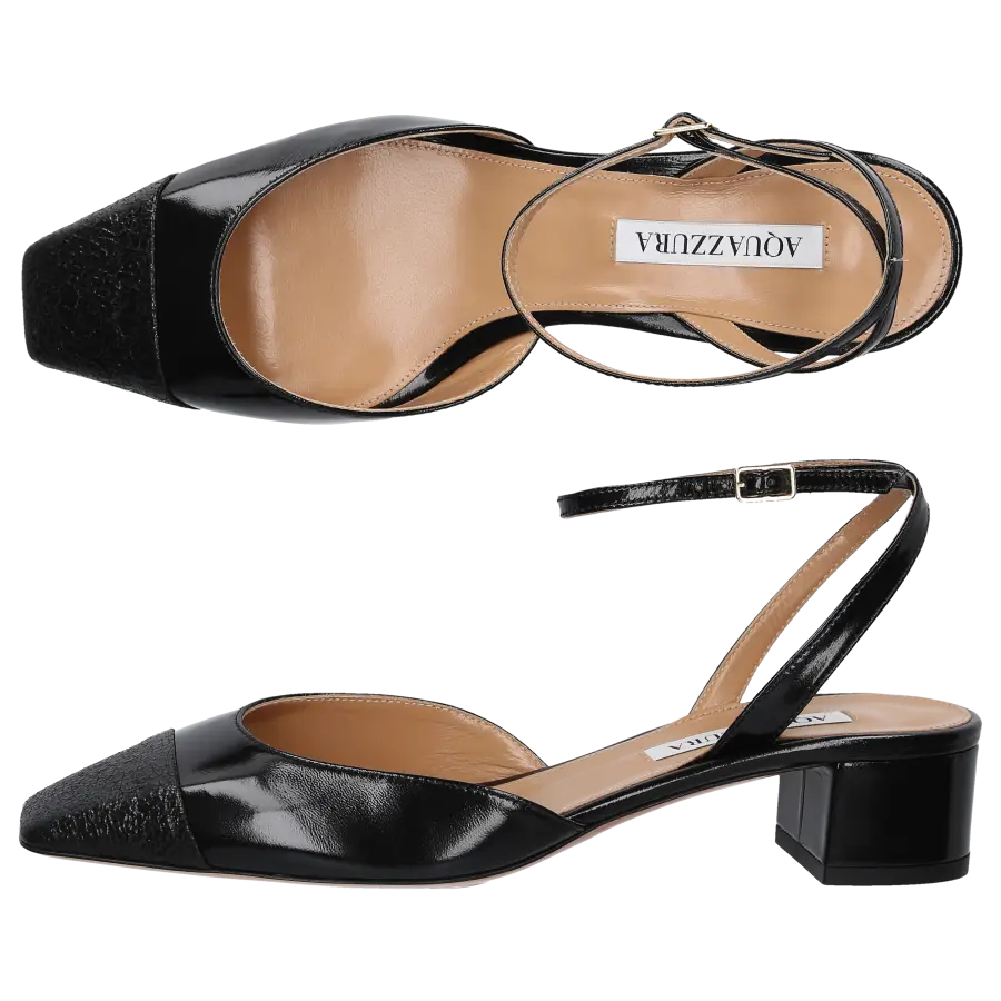 Aquazzura - Slingpumps FRENCH FLIRT 35 Nappaleder - schwarz