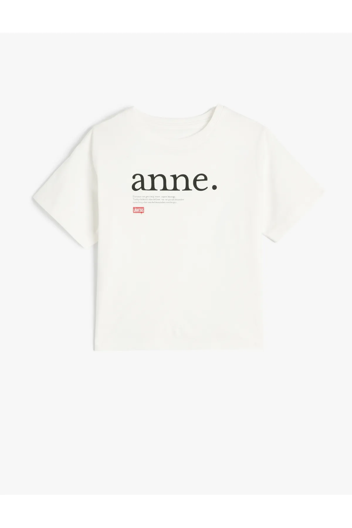 Koton  / T-Shirt für Mädchen, Lûgat365 Mother, bedruckt, kurzärmlig, Rundhalsausschnitt, Baumwolle