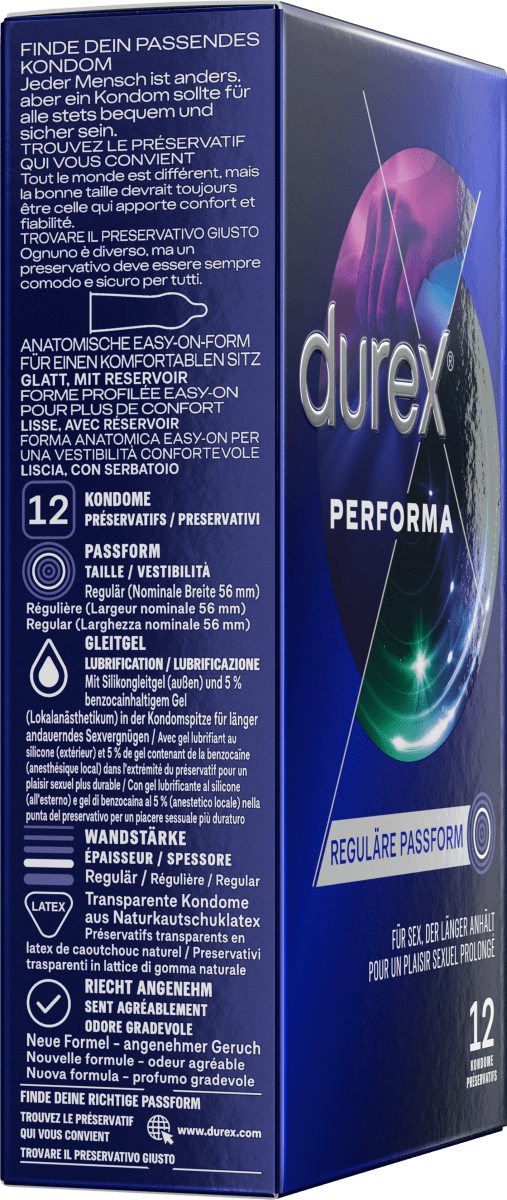 Kondome Performa, Breite 56mm, 12 St