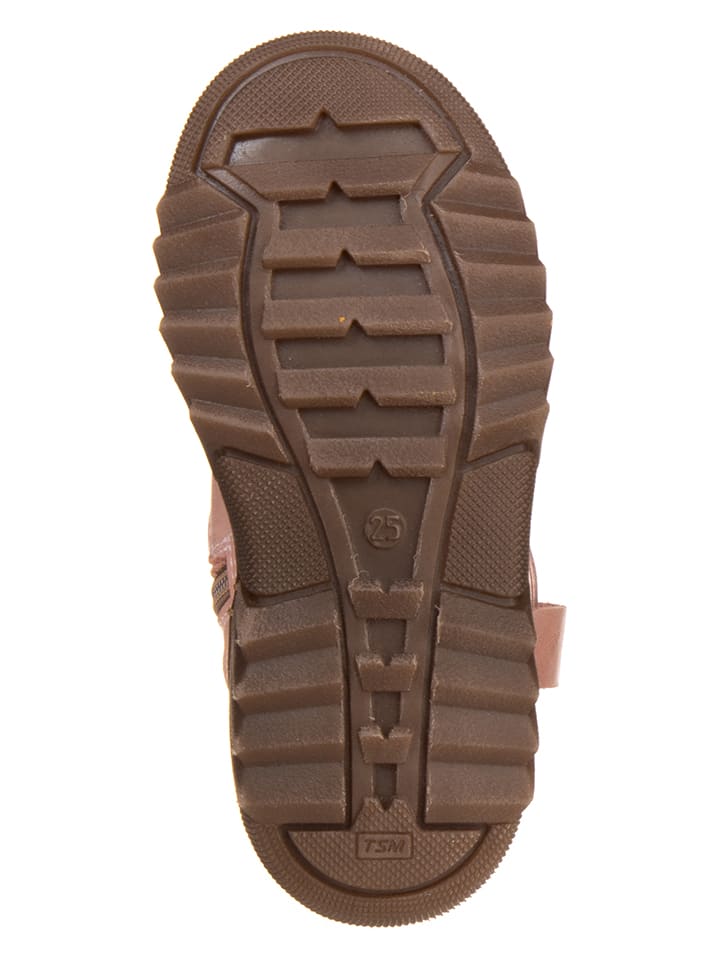 POM POM Leder-Winterboots in Rosa günstig kaufen