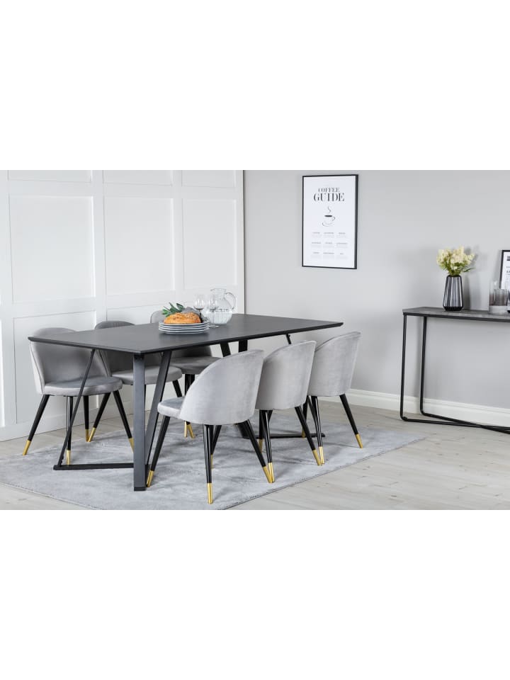 ebuy24 Essgruppe Marina 23 (7-teilig) Hellgrau 90 x 180 cm günstig kaufen onesize