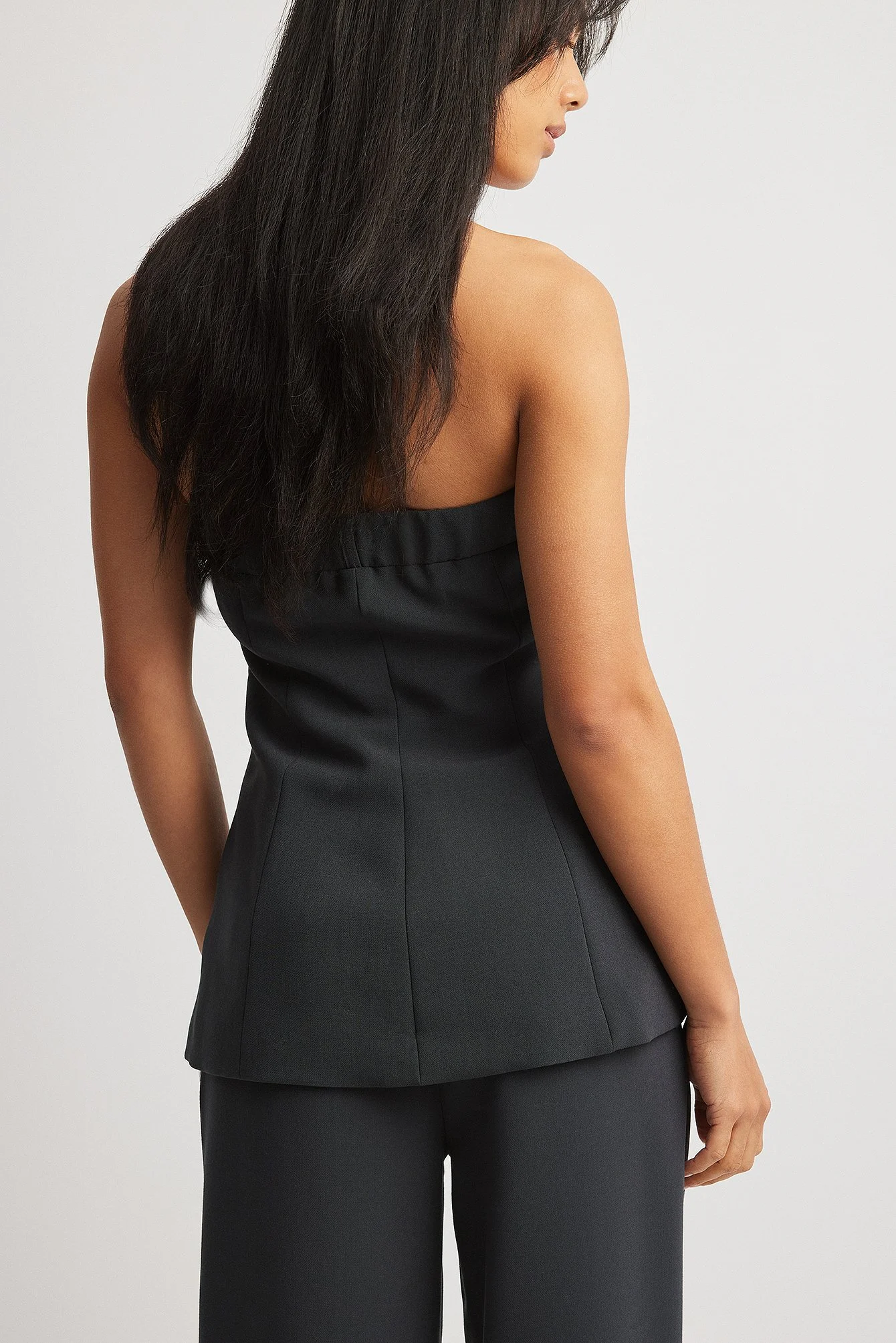 Buttoned Off Shoulder Vest Top