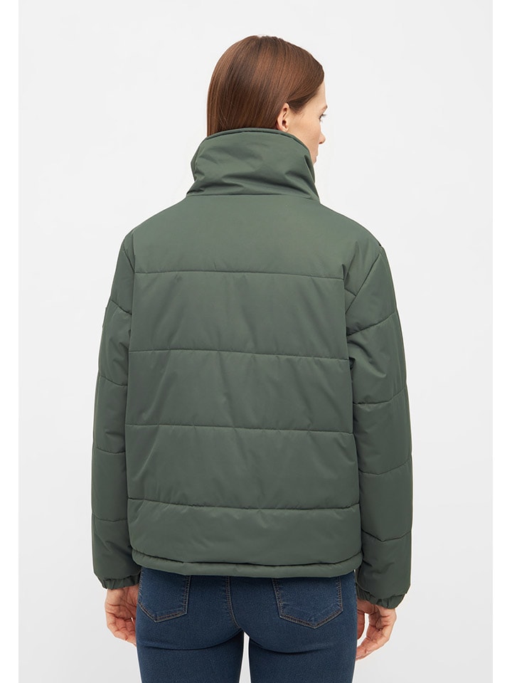 Derbe Wende-Regenjacke in Grün/ Dunkelblau günstig kaufen