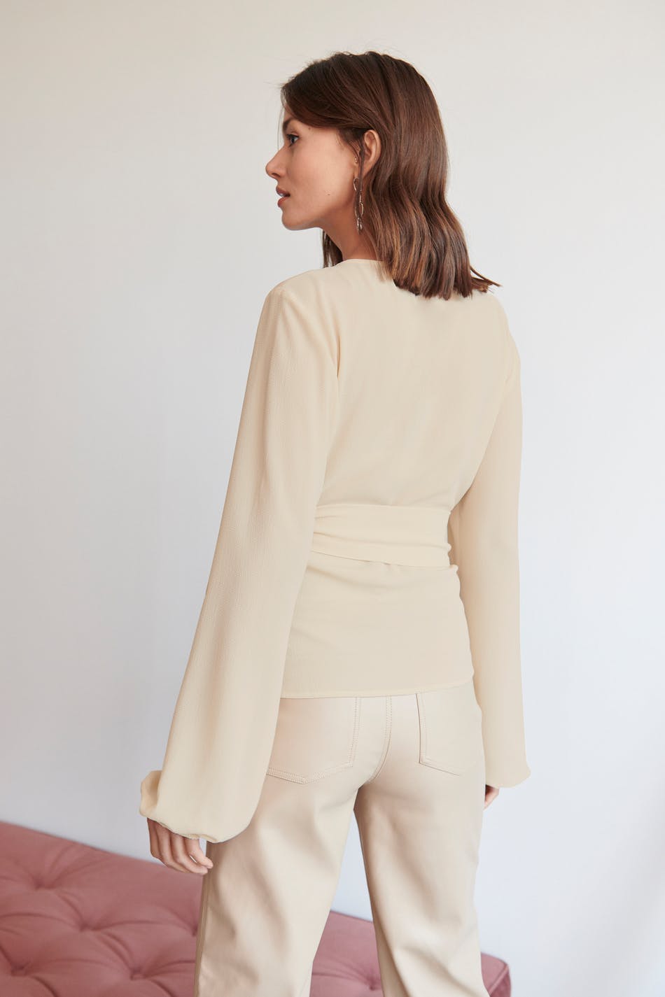 Ally tie blouse