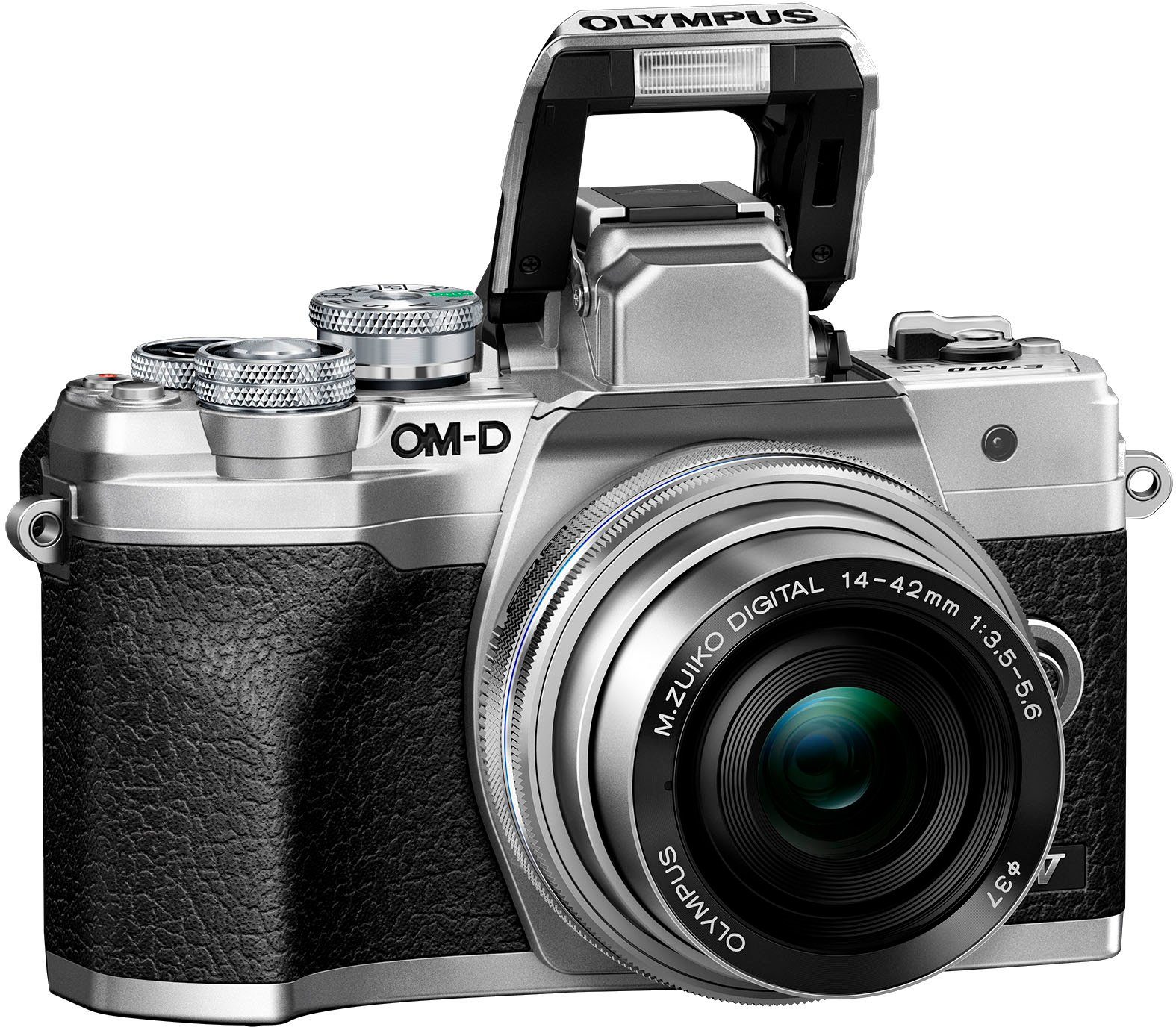 Olympus E-M10 Mark IV Systemkamera (M.Zuiko Digital ED 14‑42mm F3,5-5,6 EZ Pancake, 20,3 MP, Bluetooth, WLAN (WiFi), +BLS-50, F-5AC USB-AC Adapter, USB cable, Shoulder Strap)