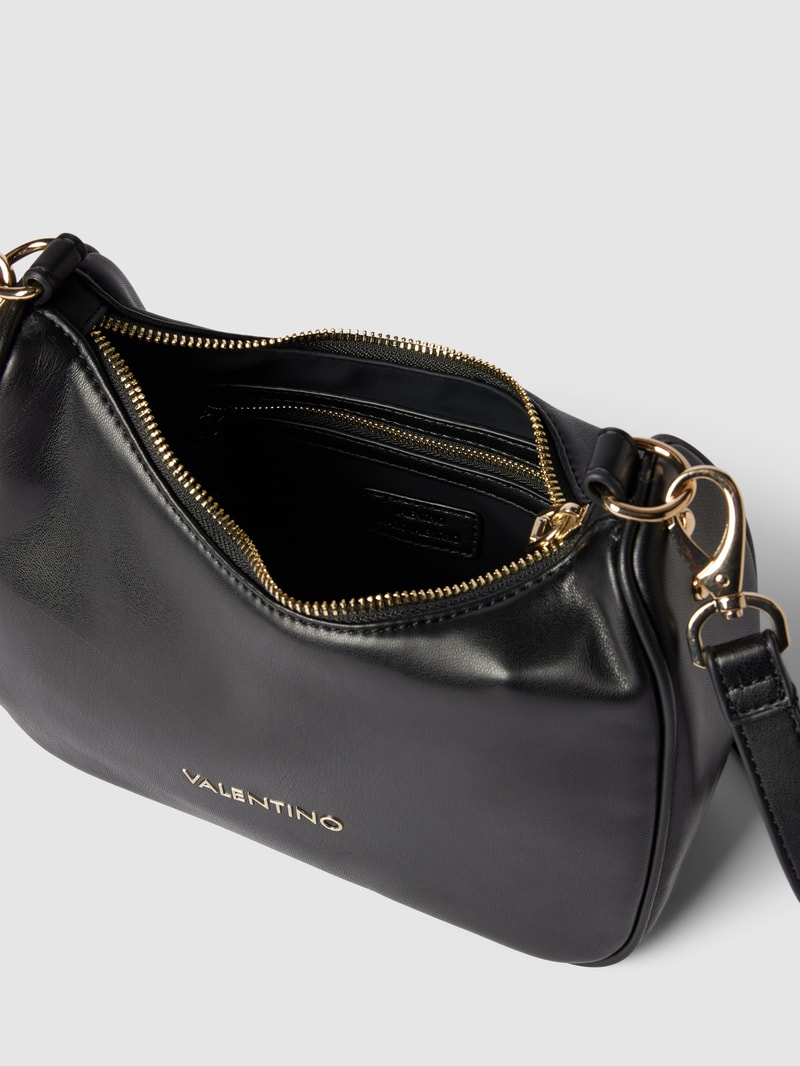 Handtasche mit Label-Applikation Modell 'CHAMONIX RE' in schwarz