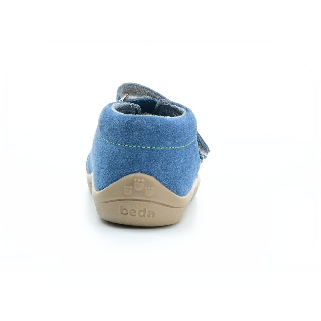Beda Mateo mit Membran (BF 0001/W/M/FW) blaue Barfuß-Stiefeletten