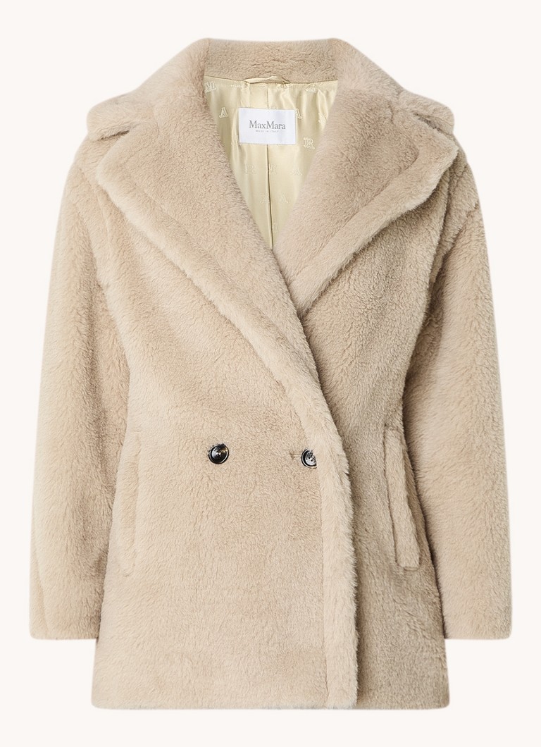 Kabát MaxMara Olga ze směsi hedvábí s bočními kapsami