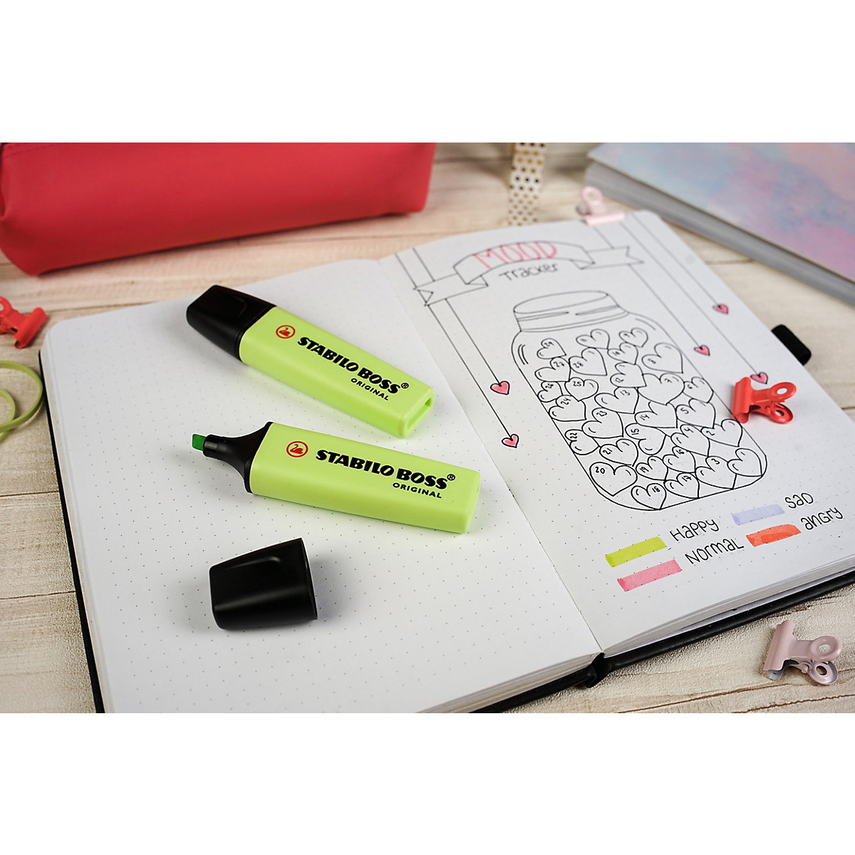 Textmarker BOSS ORIGINAL Pastel, 4 Farben