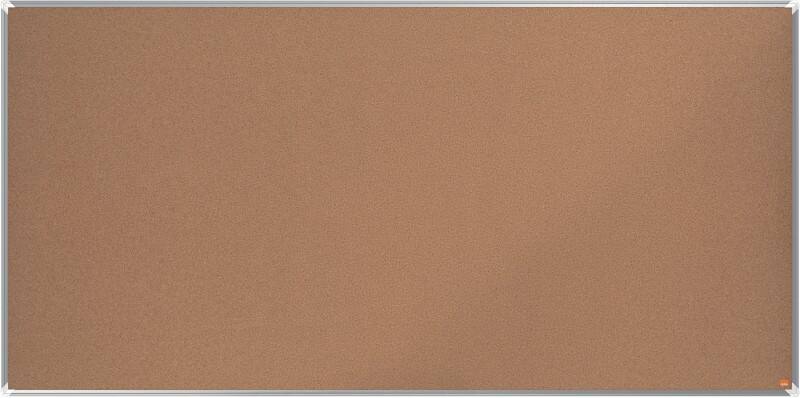Nobo Premium Plus Wandmontierbare Pinnwand 1915185 Kork Alurahmen 2000 x 1000 mm Braun