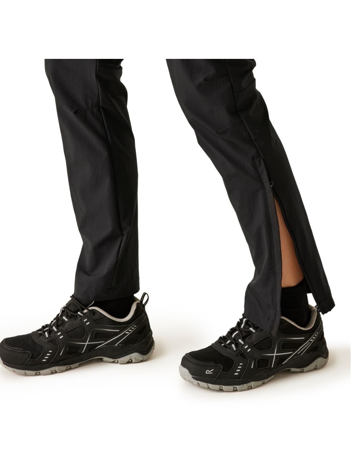 Regatta Mountain Zip Off Pant / Wanderhose Kurzgröße in Schwarz günstig kaufen
