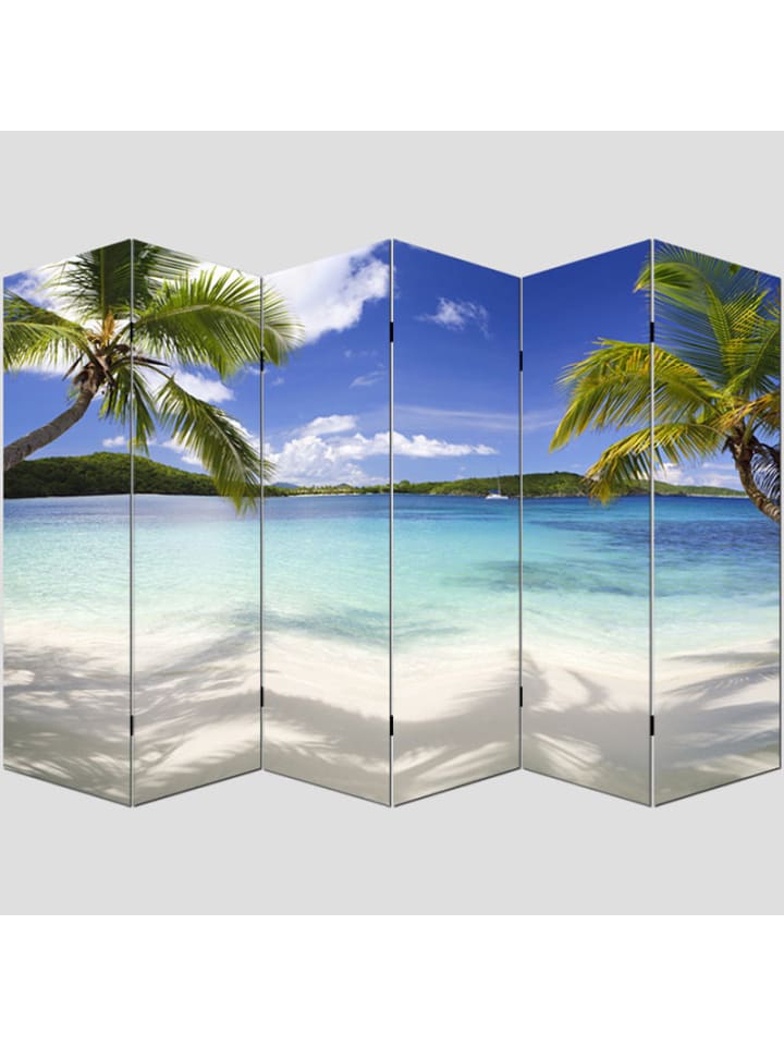 MCW Foto-Paravent Bagheria, 180x240cm, Strand günstig kaufen onesize
