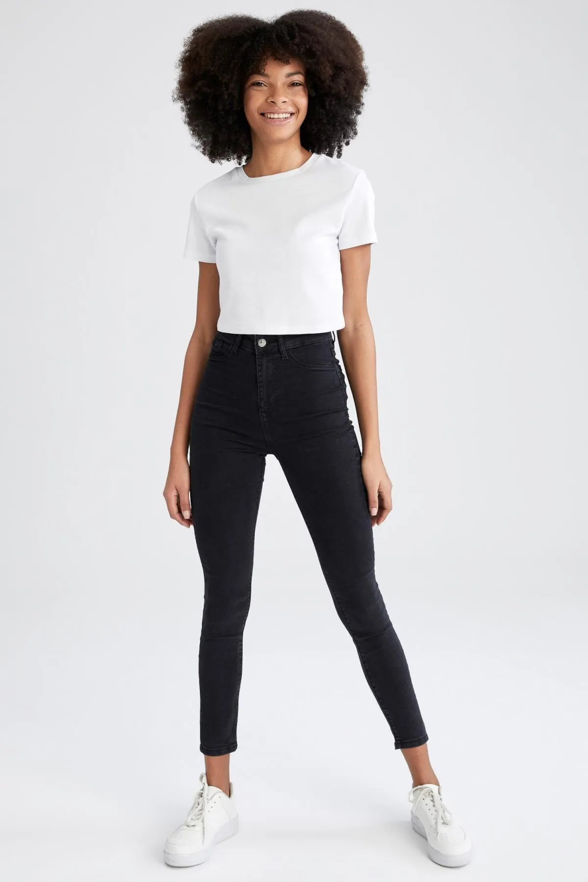 DeFacto  Super Skinny Fit Jeanshose mit hoher Taille