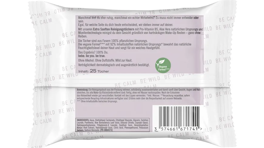 bebe Reinigungstücher extra sanft