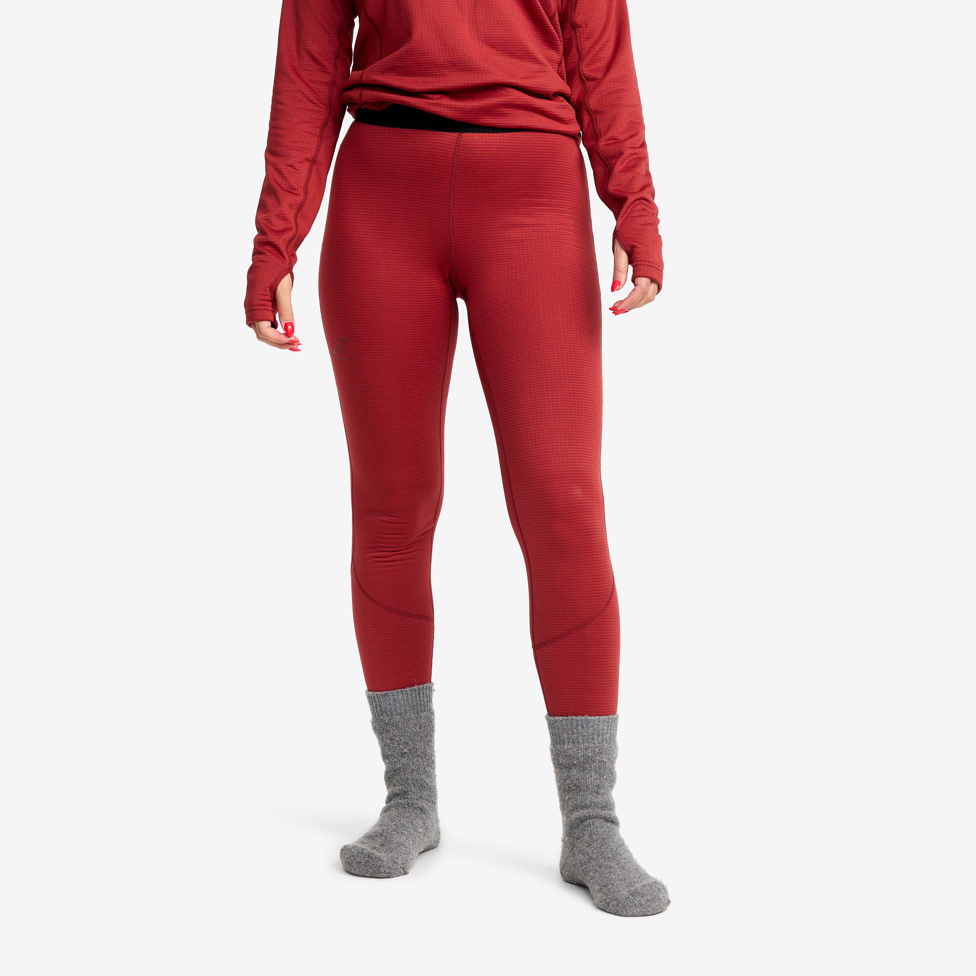 Waffle Baselayer Pants Femme Garnet