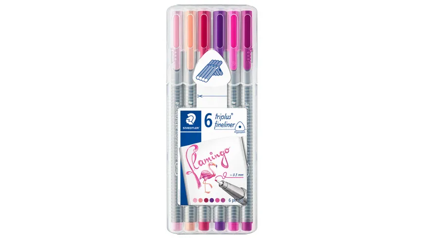 STAEDTLER Box Fineliner triplus®  Flamingo