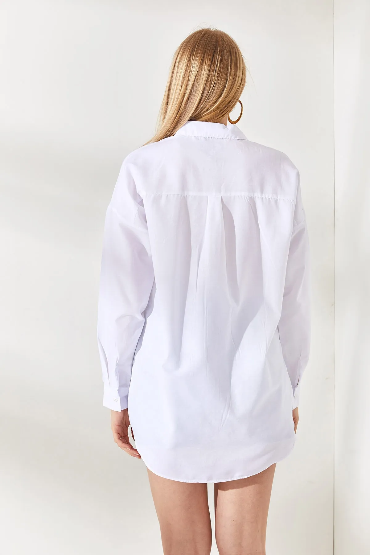 Olalook  Hemd - Weiß - Oversized