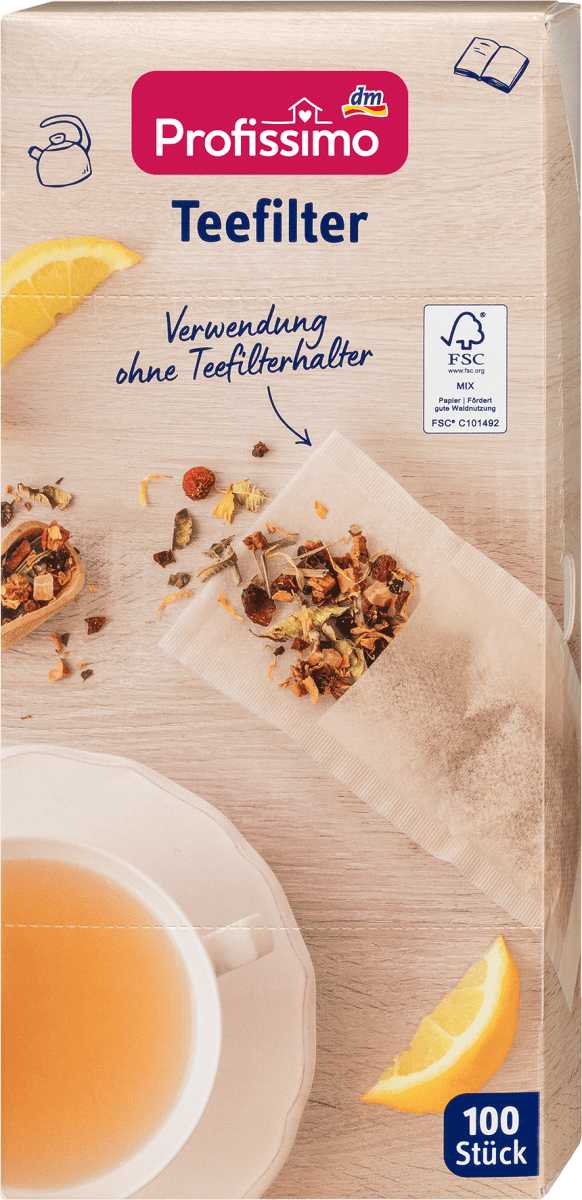 Teefilter, 100 St