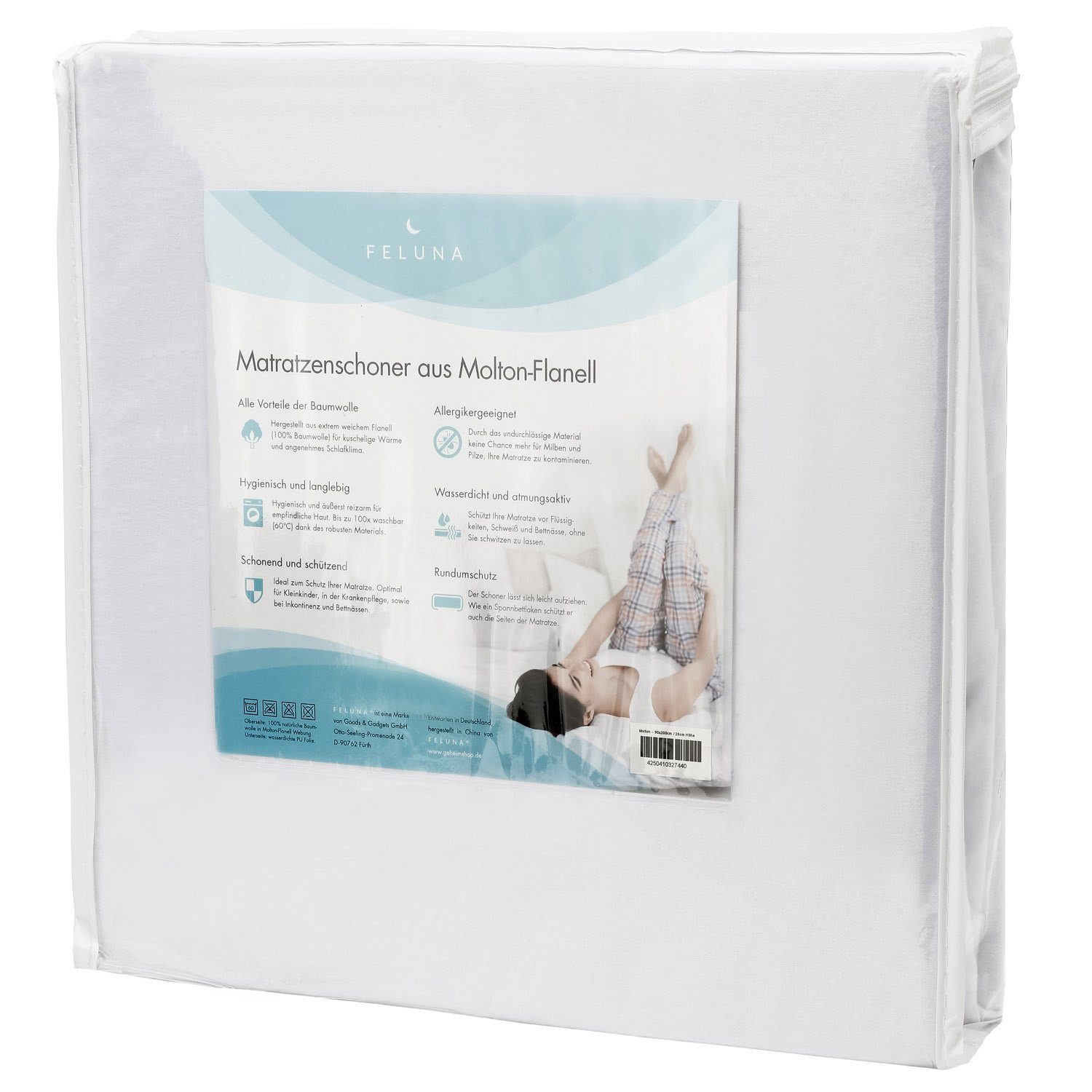 Matratzenschoner Matratzenauflage Feluna, Betteinlage aus Flanell