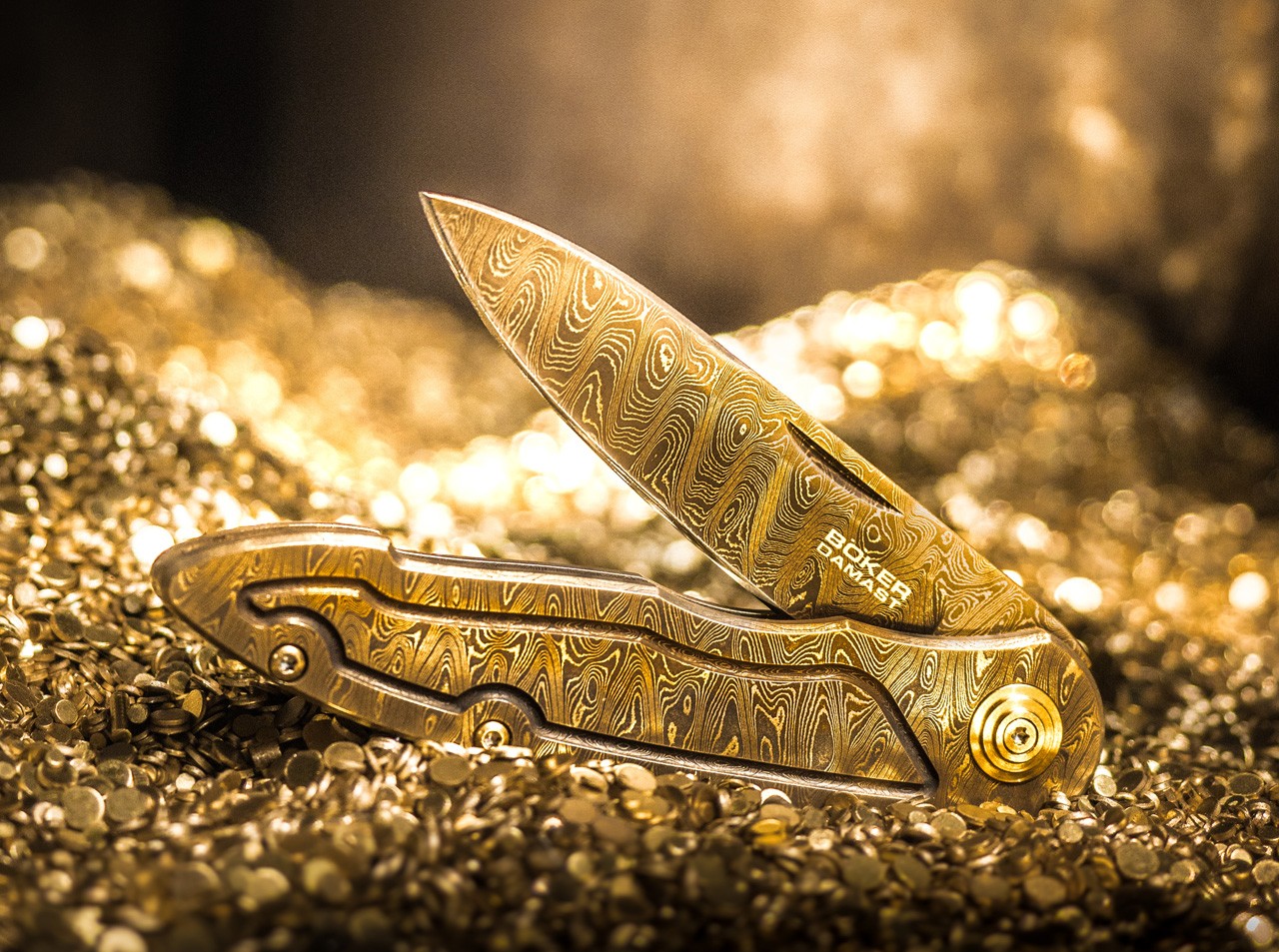 Merlin Damast Meisterwerk Gold
