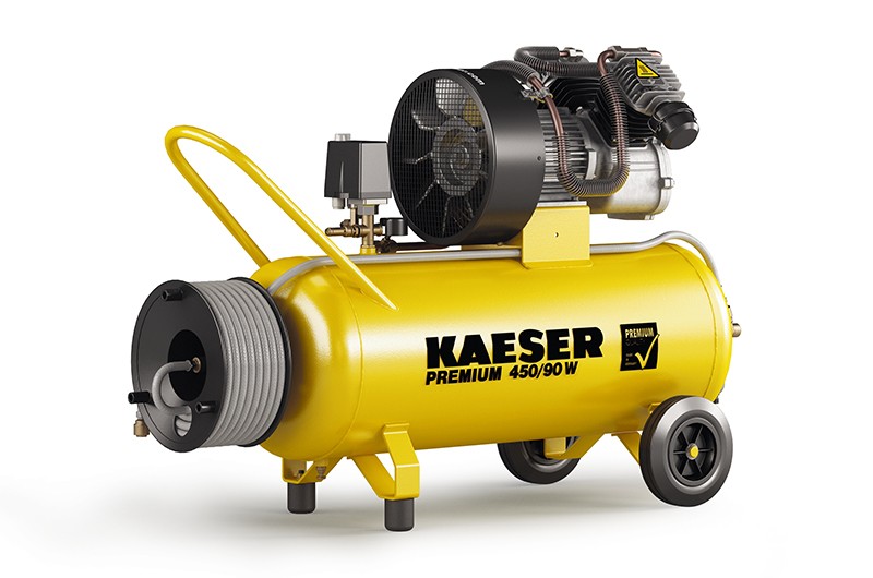 Kaeser 1.1819.10010 Compresor Premium 450/90W 230 Volt + carrete incl. Manguera de aire de 20 m.
