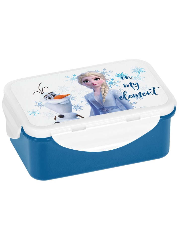 Geda Labels Brotdose Eiskönigin Elsa & Olaf in Blau - 16x10,5x6,5cm günstig kaufen onesize