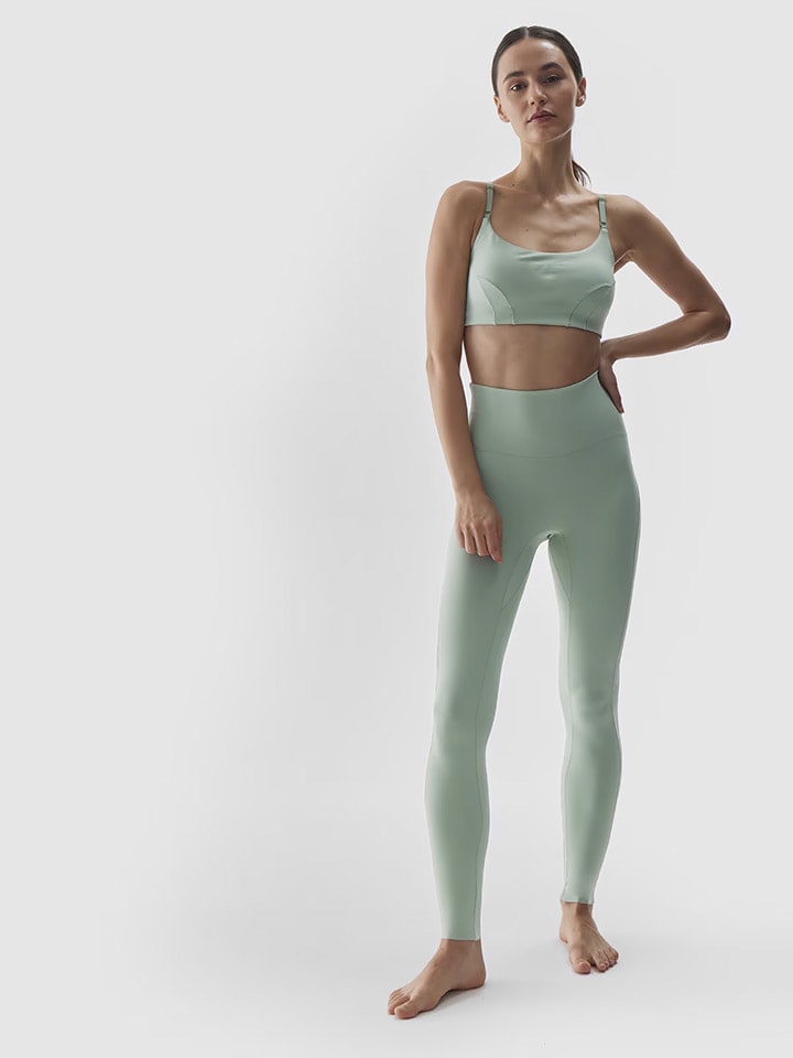 4F Trainingsleggings in Grün günstig kaufen