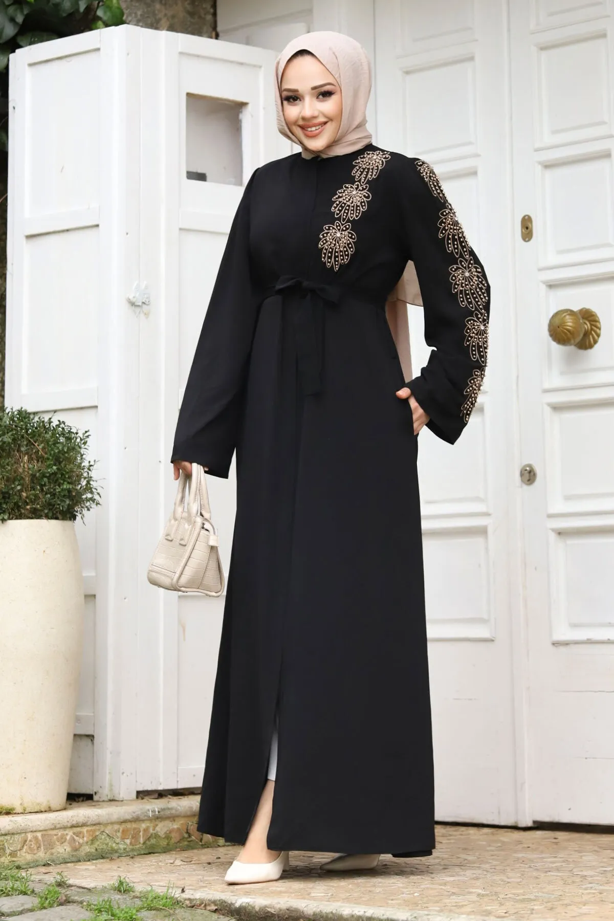 Tesettür Dünyası  Cap & Abaya - Schwarz - Basic