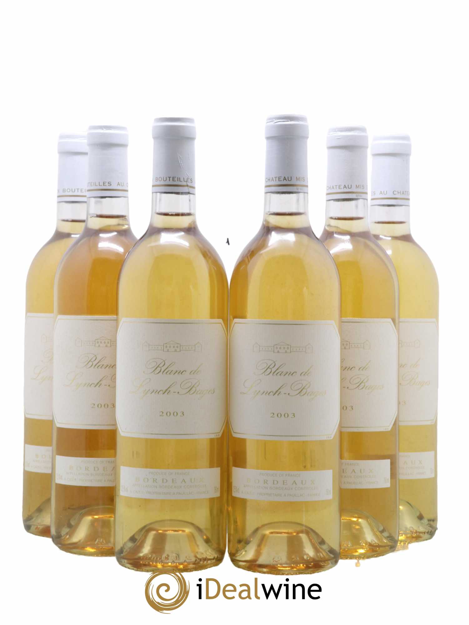 Blanc de Lynch Bages  2003 - Lot de 6 Bouteilles
