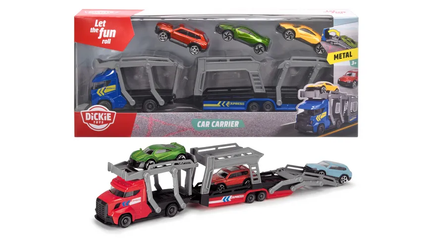Dickie - City - Car Trailer, 2-sortiert