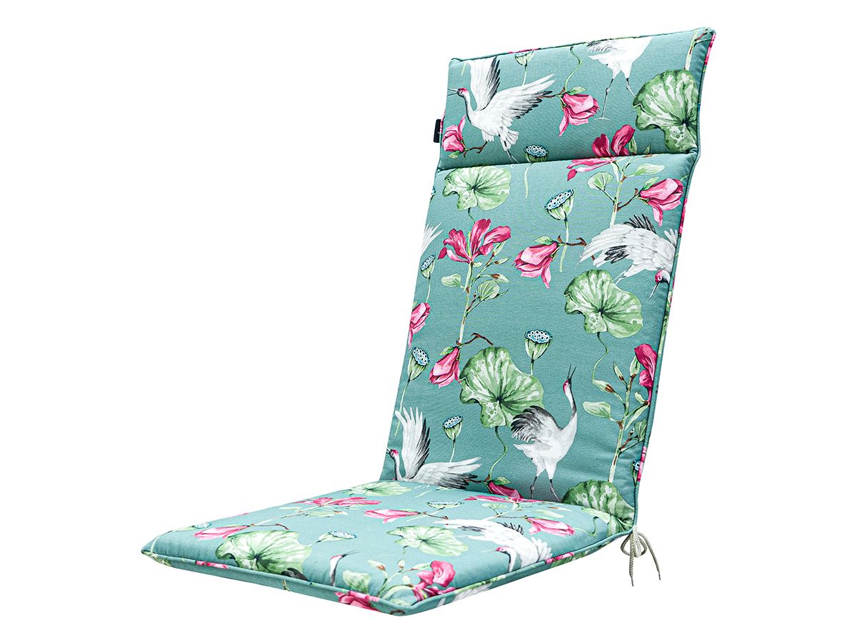 Madison Vieve Green 120 x 50 Gartenstuhlkissen mit hoher Rückenlehne